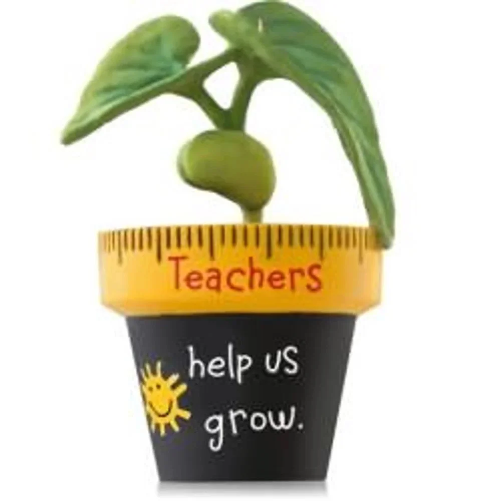 HALLMARK Christmas Holiday TEACHER Appreciation Ornament Teachers Help Us Grow
